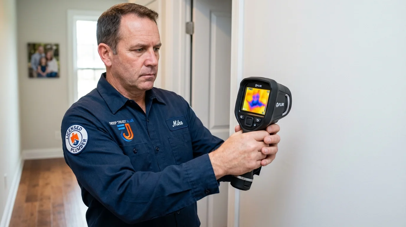 Thermal imaging leak detection by Johns Plumbing LLC in Milaca